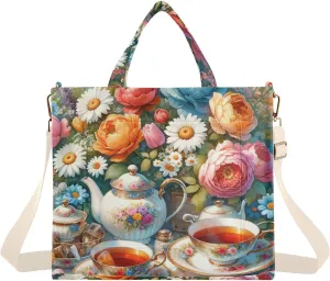 VIGTRO Corduroy Tote Bag for Women Crossbody Bags Shoulder Handbag, Messenger Bag Purse with Adjustable Strap Size S/M