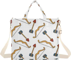 VIGTRO Corduroy Tote Bag for Women Crossbody Bags Shoulder Handbag, Messenger Bag Purse with Adjustable Strap Size S/M