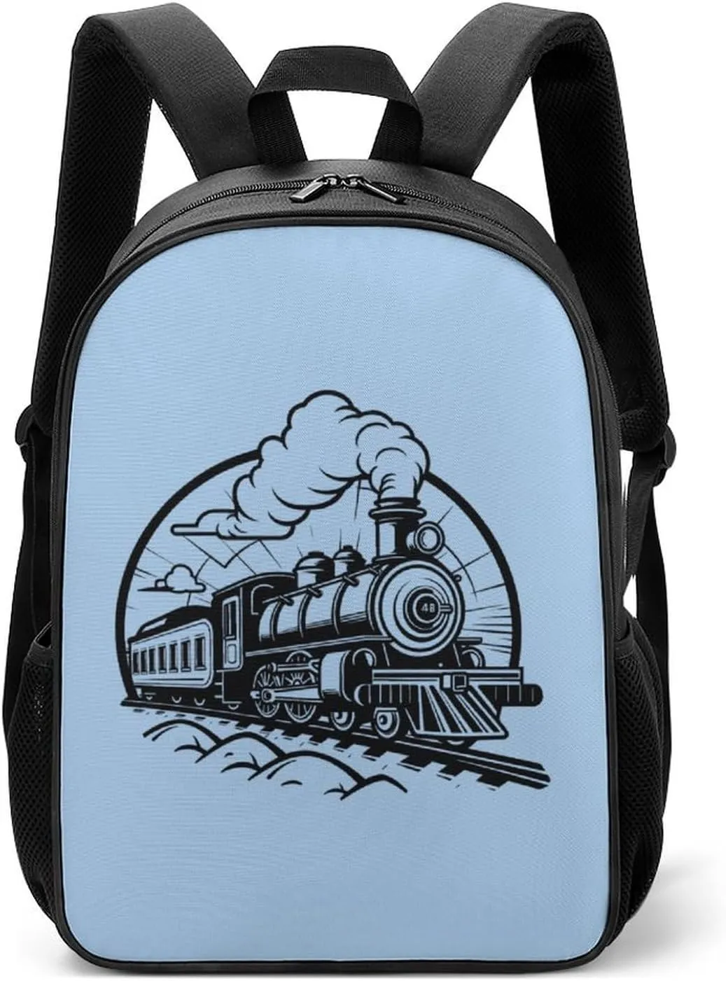 Vintage Trains Backpack Travel Backpack Daypack Purse Shoulder Bag Casual Daily Bag for Unisex