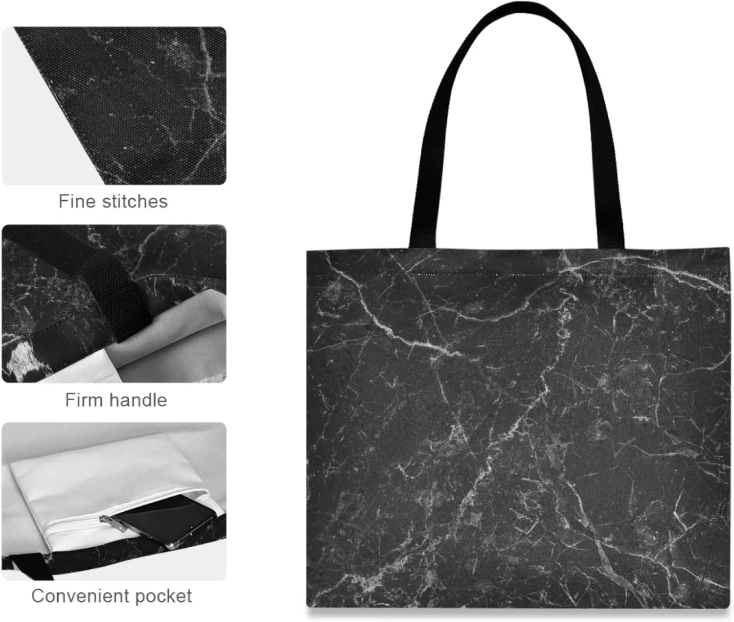 visesunny Stylish Women Canvas Shoulder Tote Bags Casual Bag Ladies Shopping Handbag for GYM Hiking Picnic Travel Beach