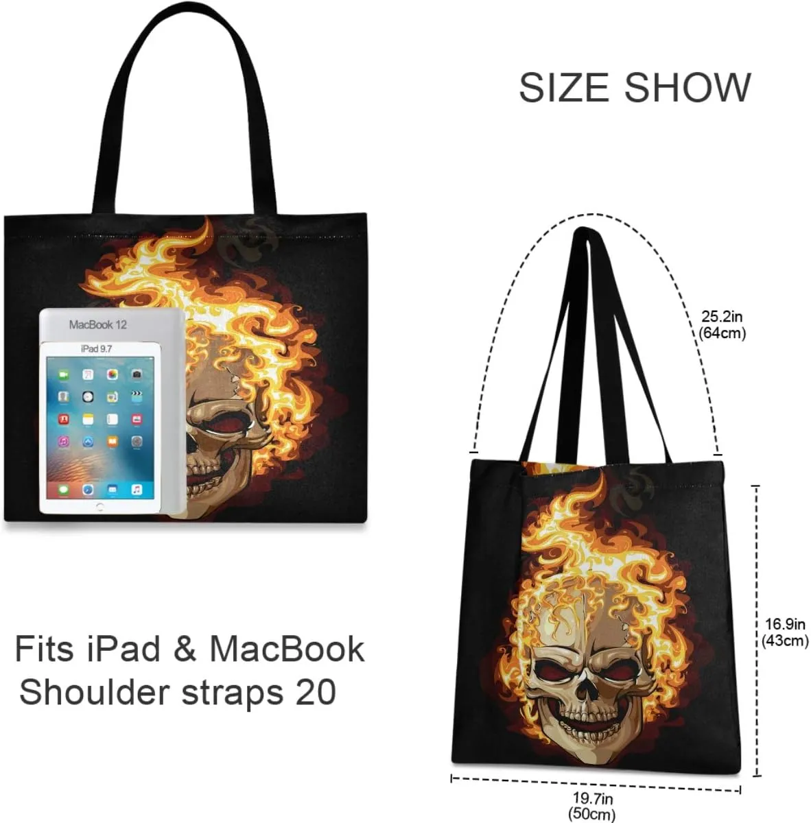 visesunny Stylish Women Canvas Shoulder Tote Bags Casual Bag Ladies Shopping Handbag for GYM Hiking Picnic Travel Beach