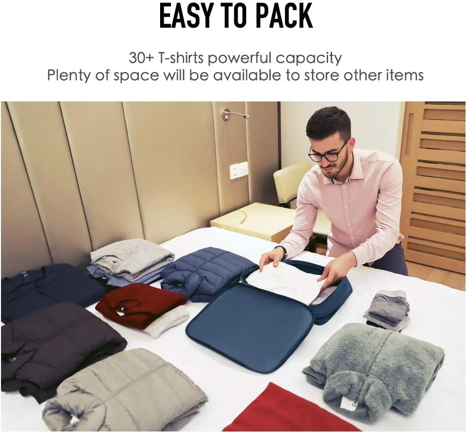 Waterproof Compression Packing Cubes,Travel Packing organizers for Carry on Luggage,Backpacking, Suitcases
