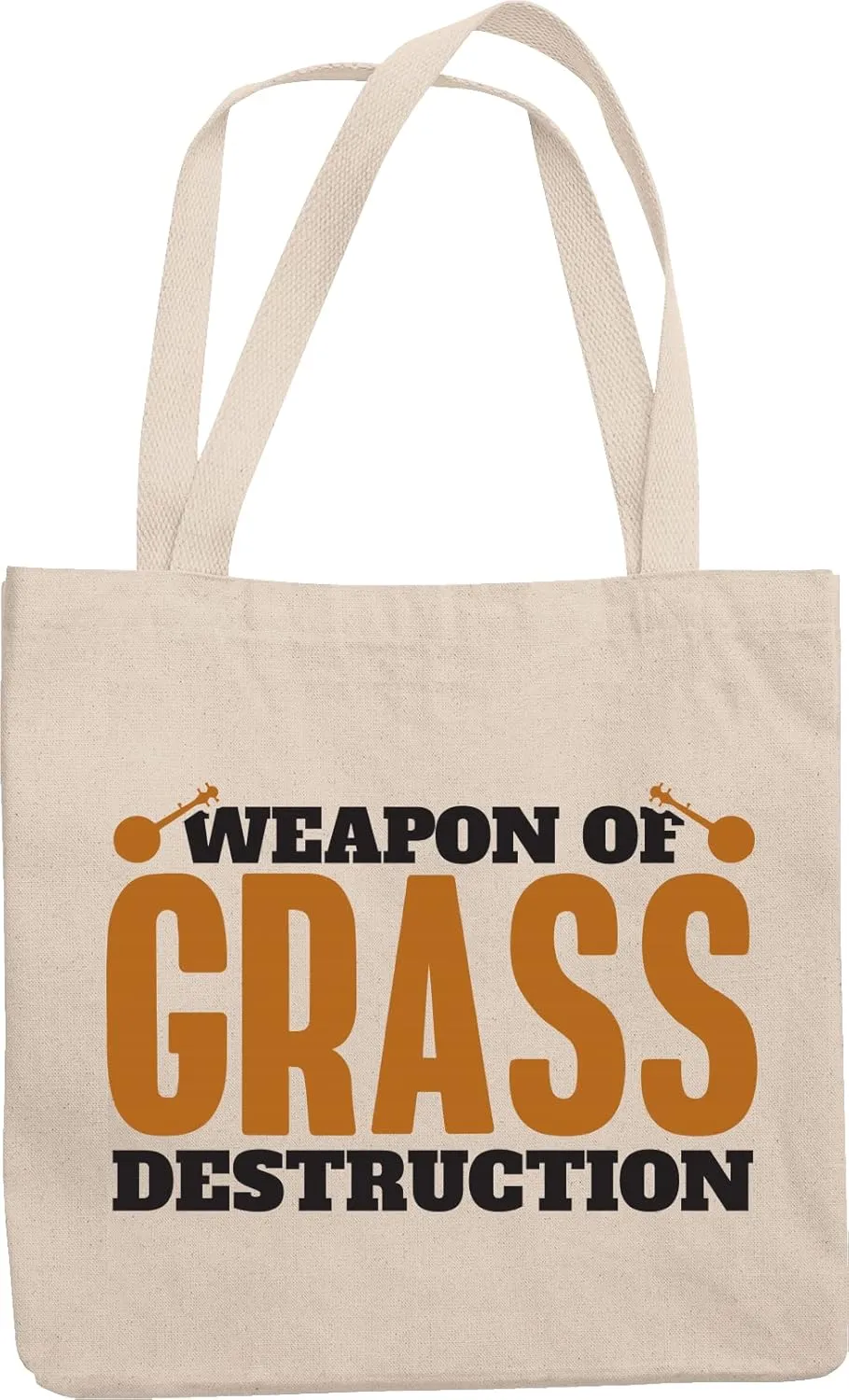 Weapon of Grass Destruction Reusable Tote Bag & Bluegrass Music Decor