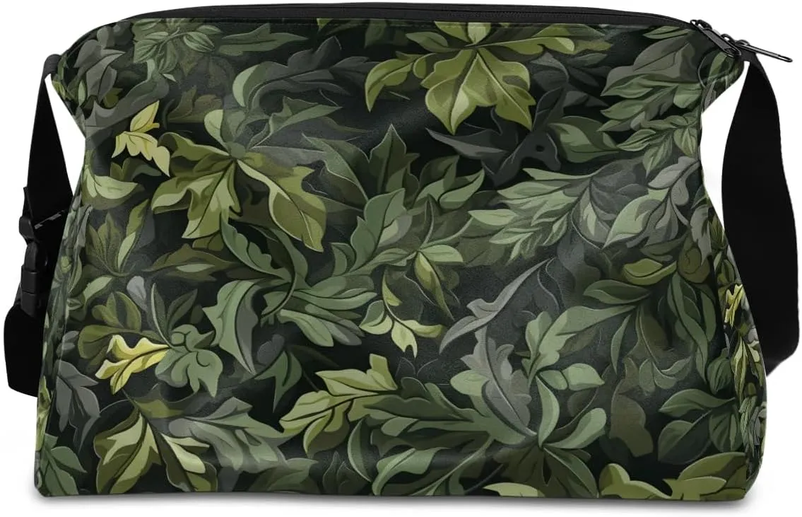 Weekend Bag Abstract Camouflage Pattern Lightweight Carry On Duffel Bag Waterproof Gym Bag Pu Leather Duffle Bag for Workout Travel Sport