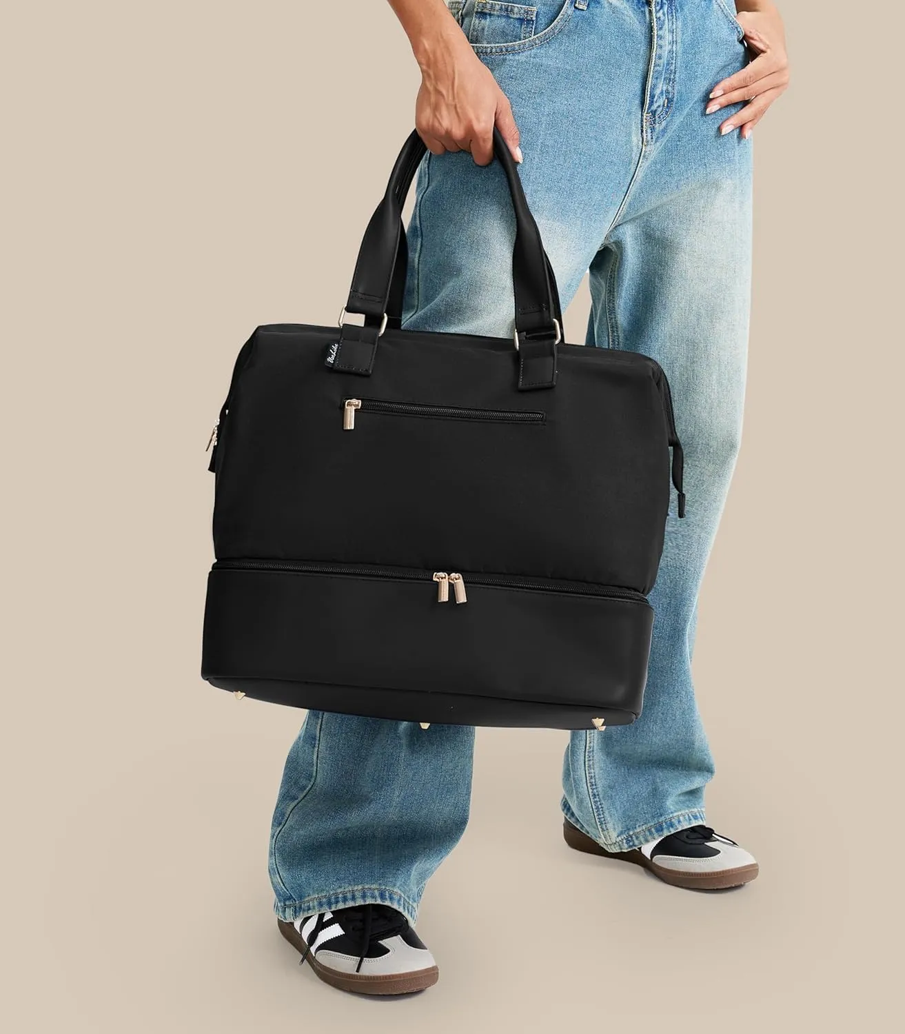 Weekender Bags for Women, Large Travel Duffel Bag with Shoes Compartment, Carry On Overnight Tote Bags with Toiletry Bags, Hospital Bags for Labor and Delivery
