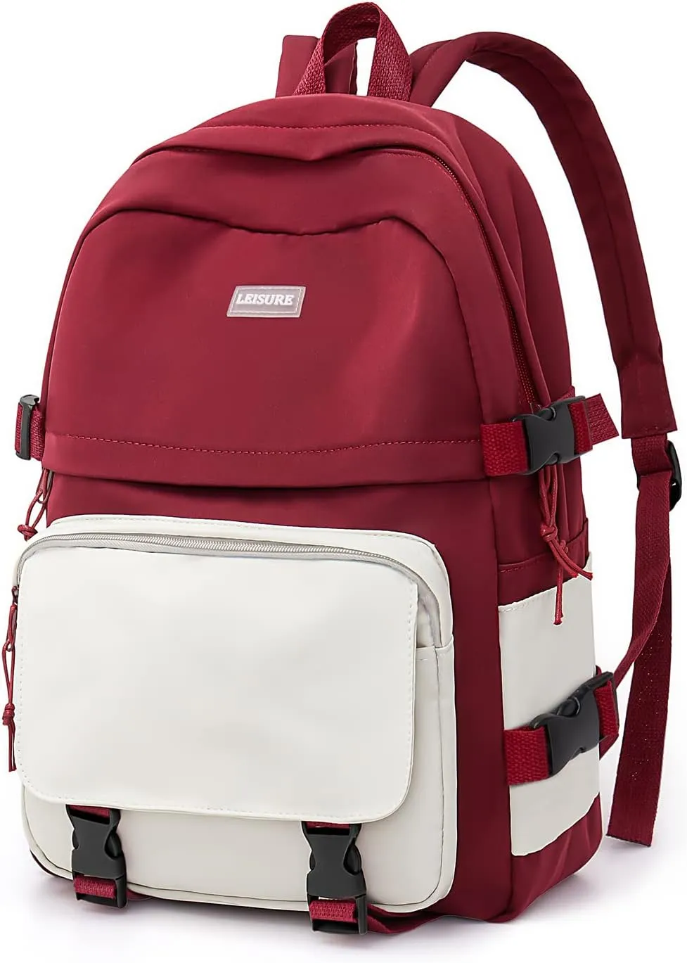 weradar Middle School Backpack For Teen Girls,Cute College Backpack For Women Men,Waterproof Travel Rucksack Casual Daypack,High School Bookbags Boy,Kawaii Students Backpacks(Red)