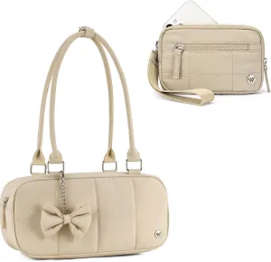 WESTBRONCO Wristlet Wallets for Women and Puffer Shoulder Handbags for Women