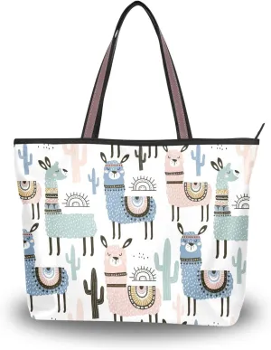 WIHVE Women's Handbag Tote Bag WTop Handle Shoulder Bag for Ladies (Large)