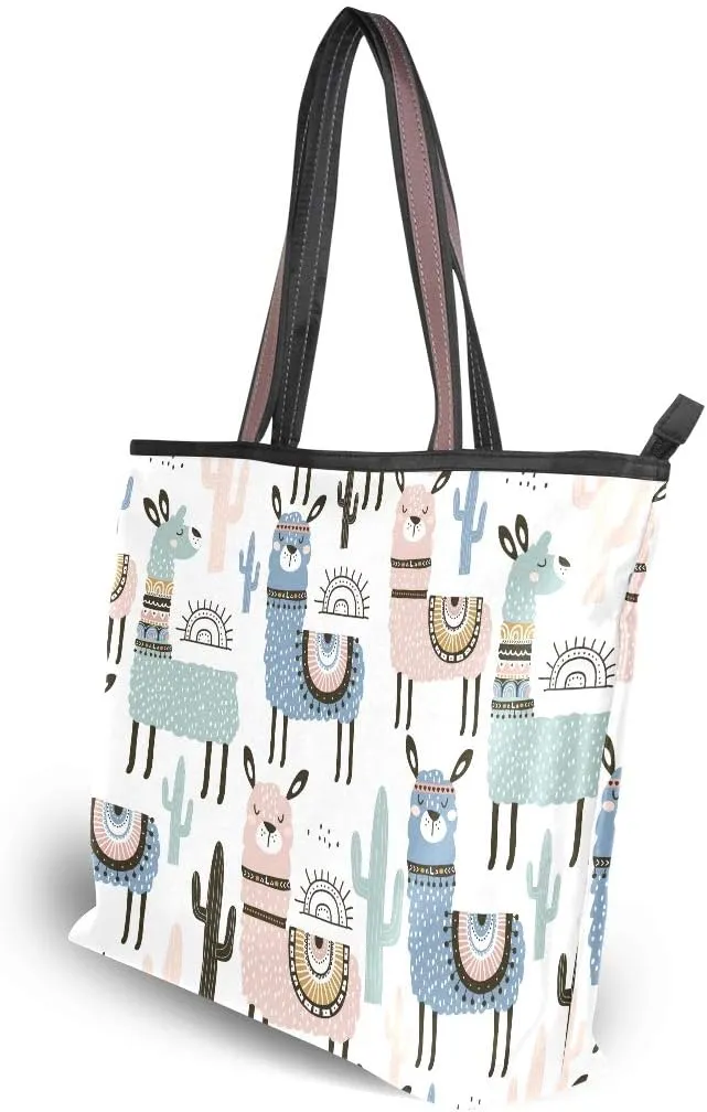 WIHVE Women's Handbag Tote Bag WTop Handle Shoulder Bag for Ladies (Large)