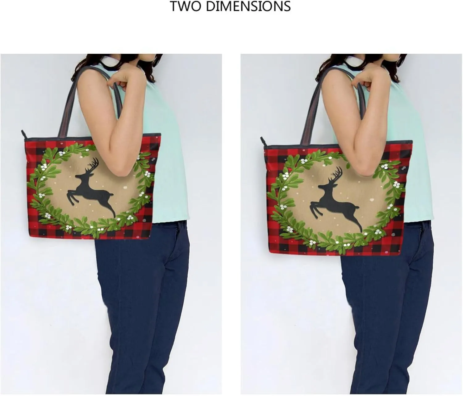 WIHVE Women's Handbag Tote Bag WTop Handle Shoulder Bag for Ladies (Large)