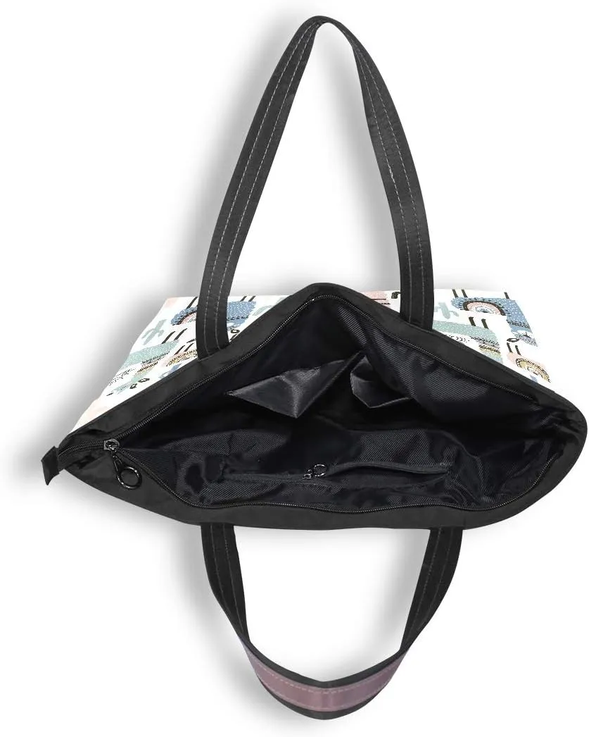 WIHVE Women's Handbag Tote Bag WTop Handle Shoulder Bag for Ladies (Large)