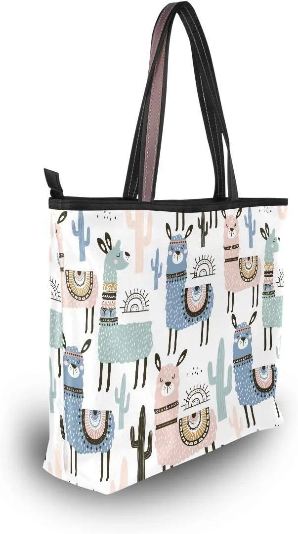 WIHVE Women's Handbag Tote Bag WTop Handle Shoulder Bag for Ladies (Large)