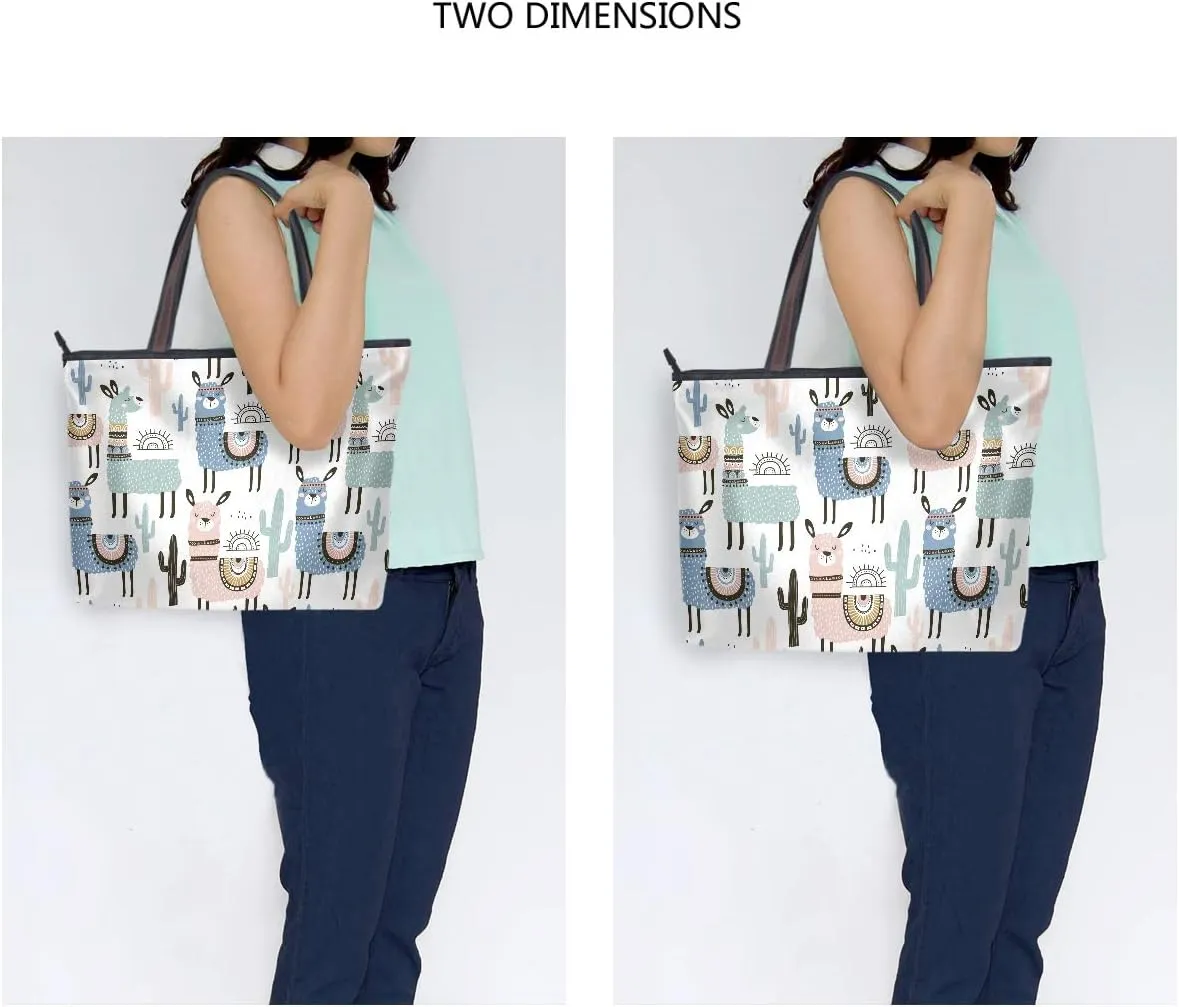 WIHVE Women's Handbag Tote Bag WTop Handle Shoulder Bag for Ladies (Large)