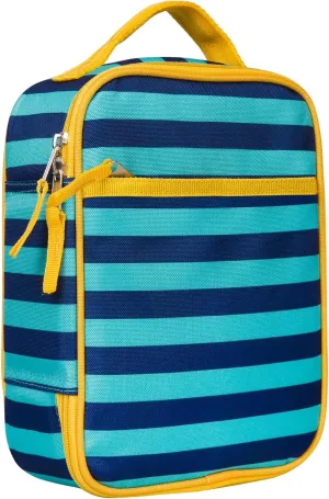 Wildkin ECO rPET Insulated Original Lunch Bag – Durable, Stylish, Ideal for School & Travel - Blue Stripes