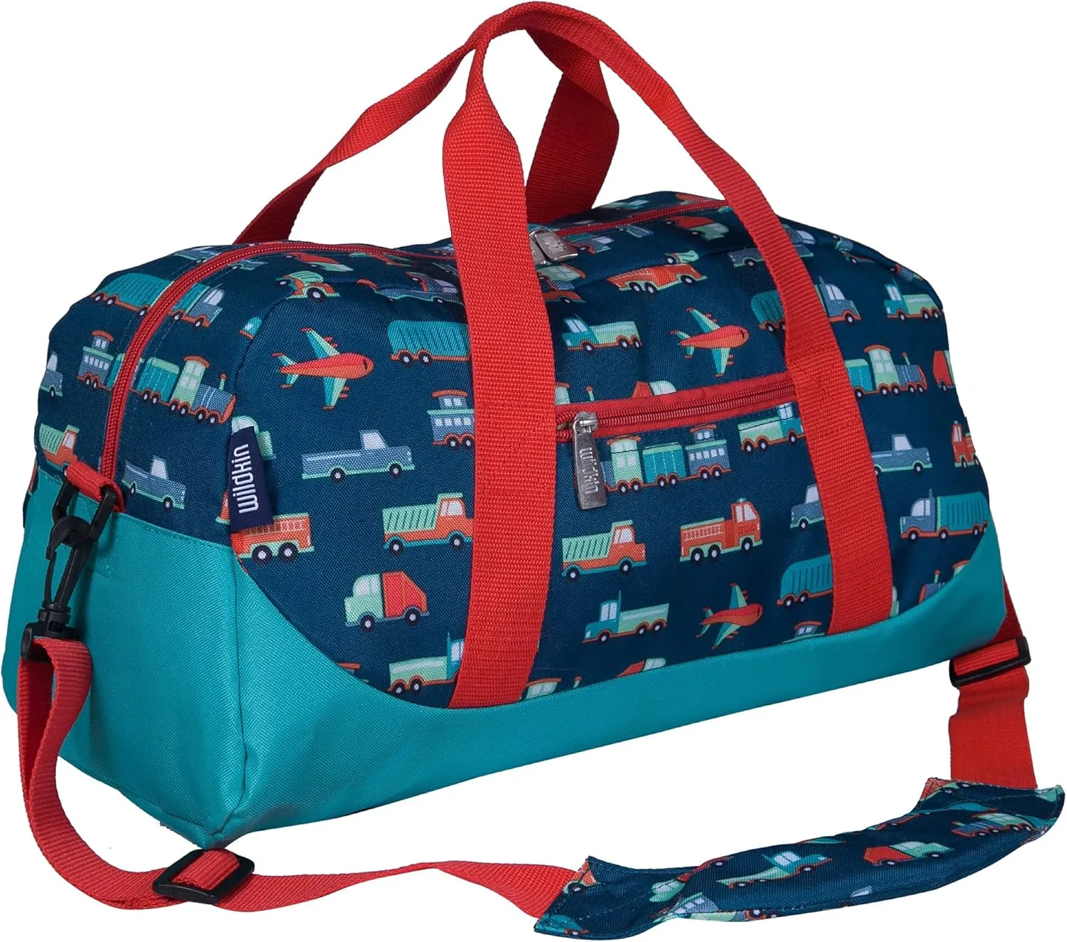 Wildkin Kids Overnighter Duffel Bag – Carry-On Size, Ideal for School & Sleepovers – Transportation