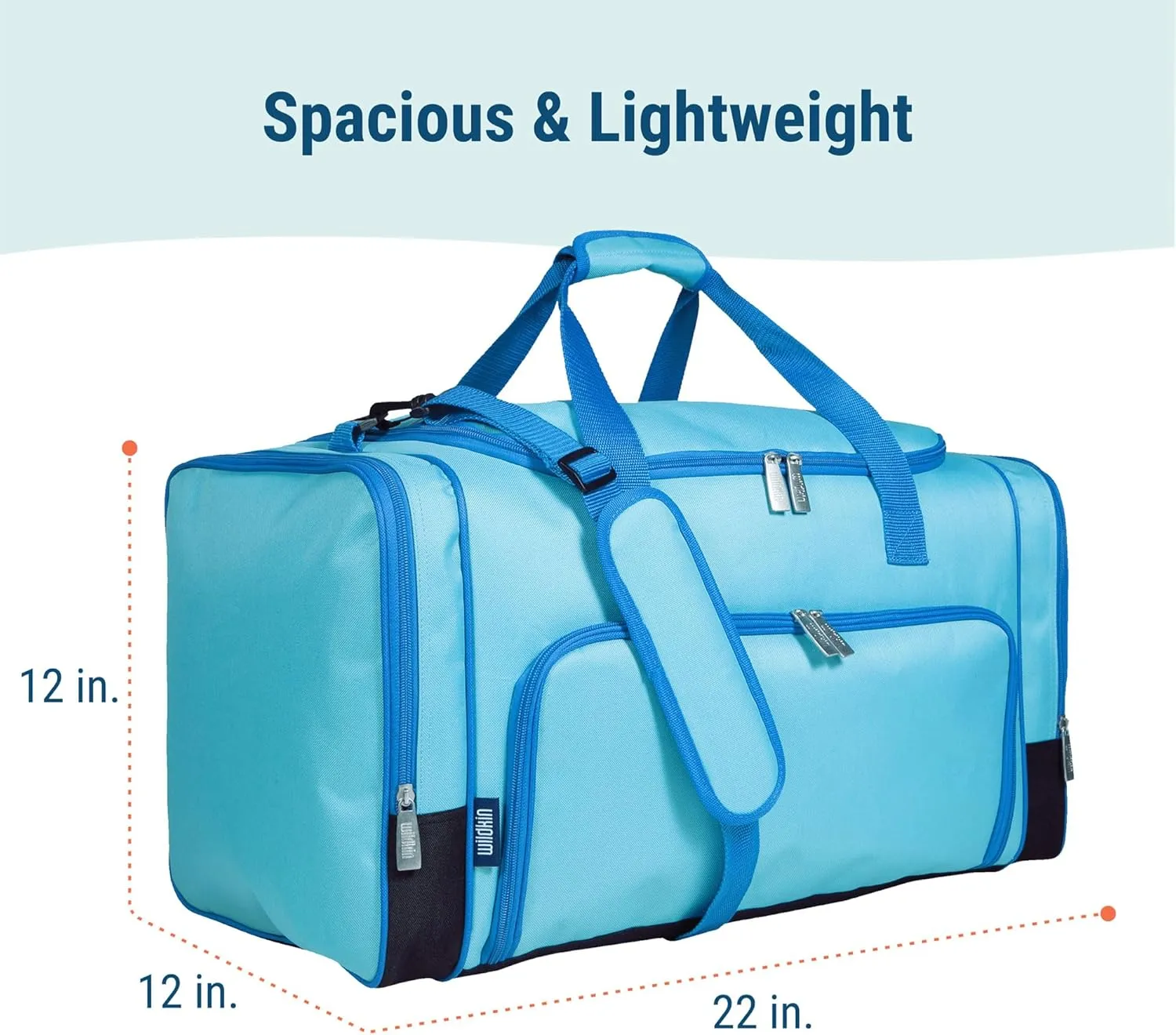 Wildkin Kids Weekender Duffel Bag – Carry-On Size for School, Travel, & Sleepovers