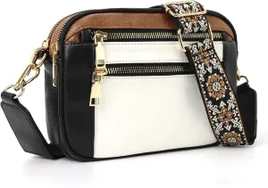 WJCD Women's Crossbody Purse - Vegan Leather Lightweight Shoulder Bag with Adjustable Strap, Stylish Small Handbags