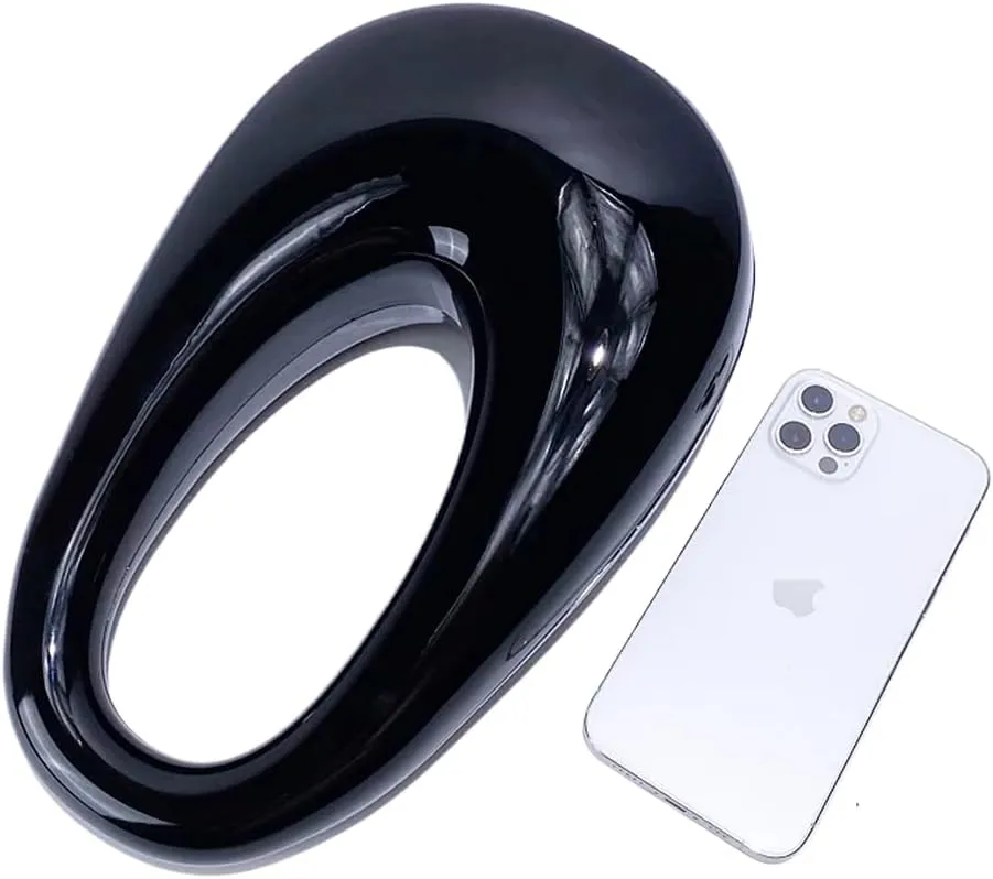 Women Acrylic Clutch Purse Egg Shape Evening Bag Metallic Top Handle Handbag Mirror Shoulder Bag for Wedding Party