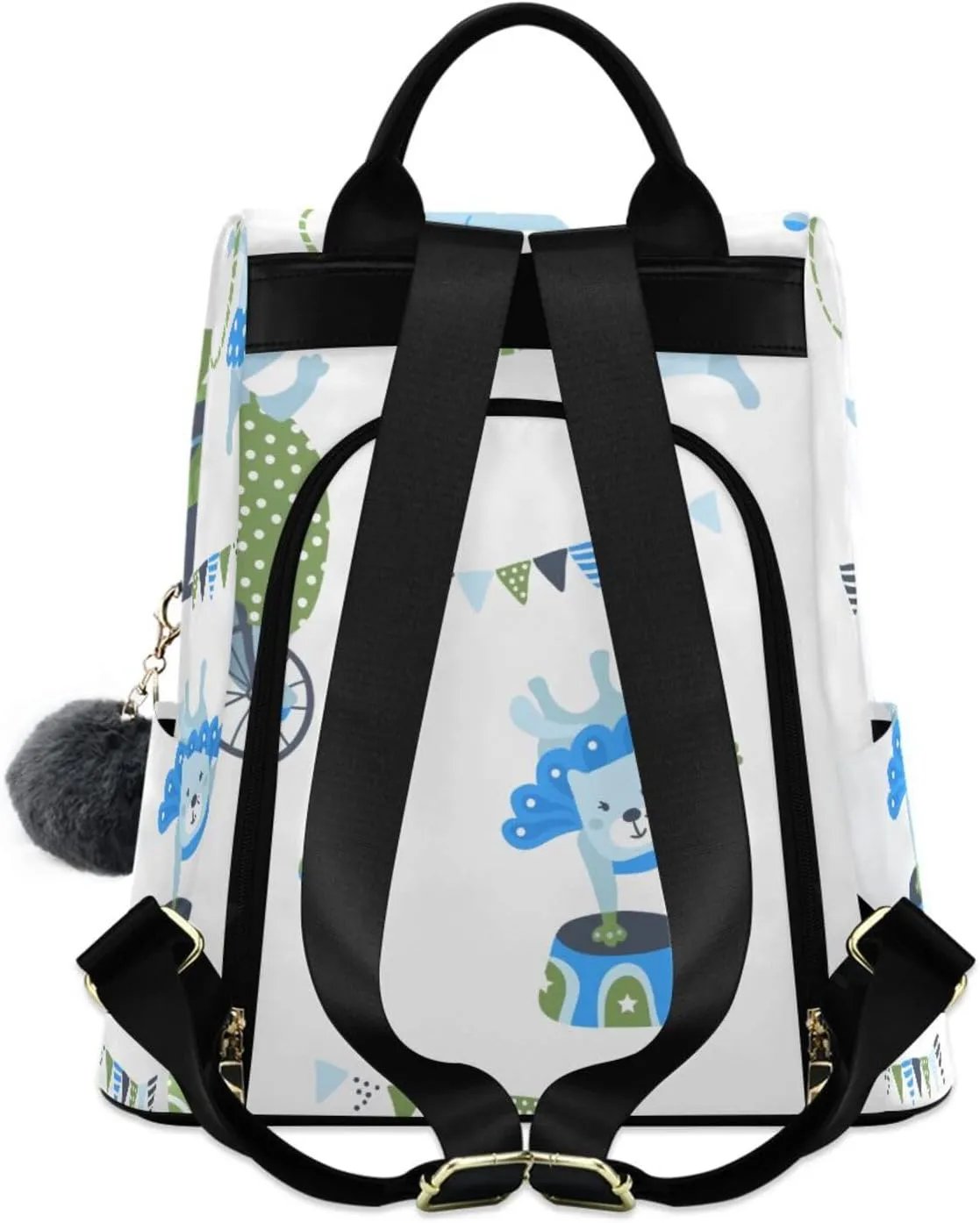 Women Backpack Daypack Casual Shoulder Bag Vintage Anti-theft Travel Backpack Pattern 2