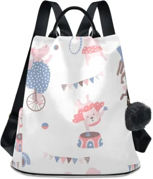 Women Backpack Daypack Casual Shoulder Bag Vintage Anti-theft Travel Backpack Pattern 3