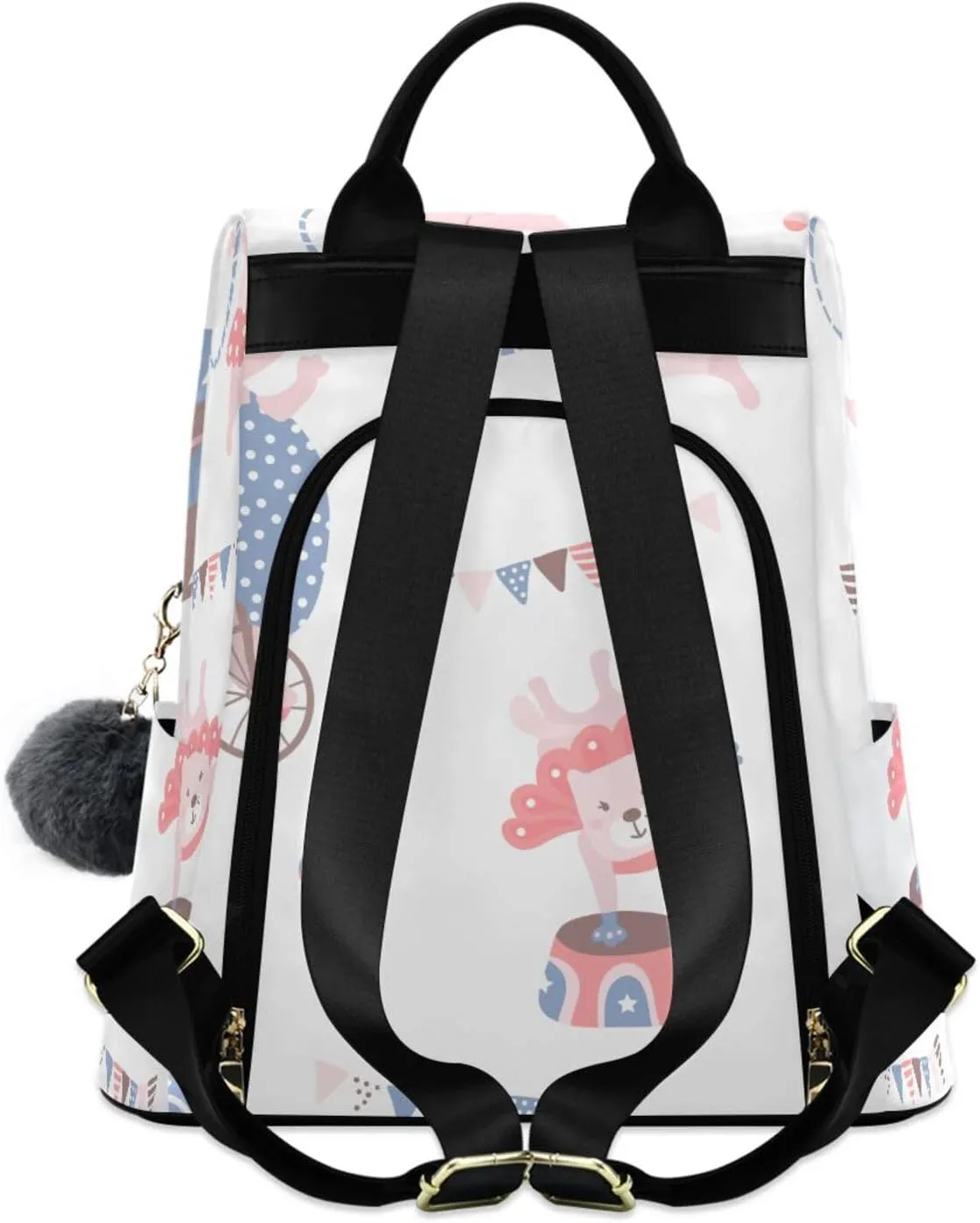 Women Backpack Daypack Casual Shoulder Bag Vintage Anti-theft Travel Backpack Pattern 3