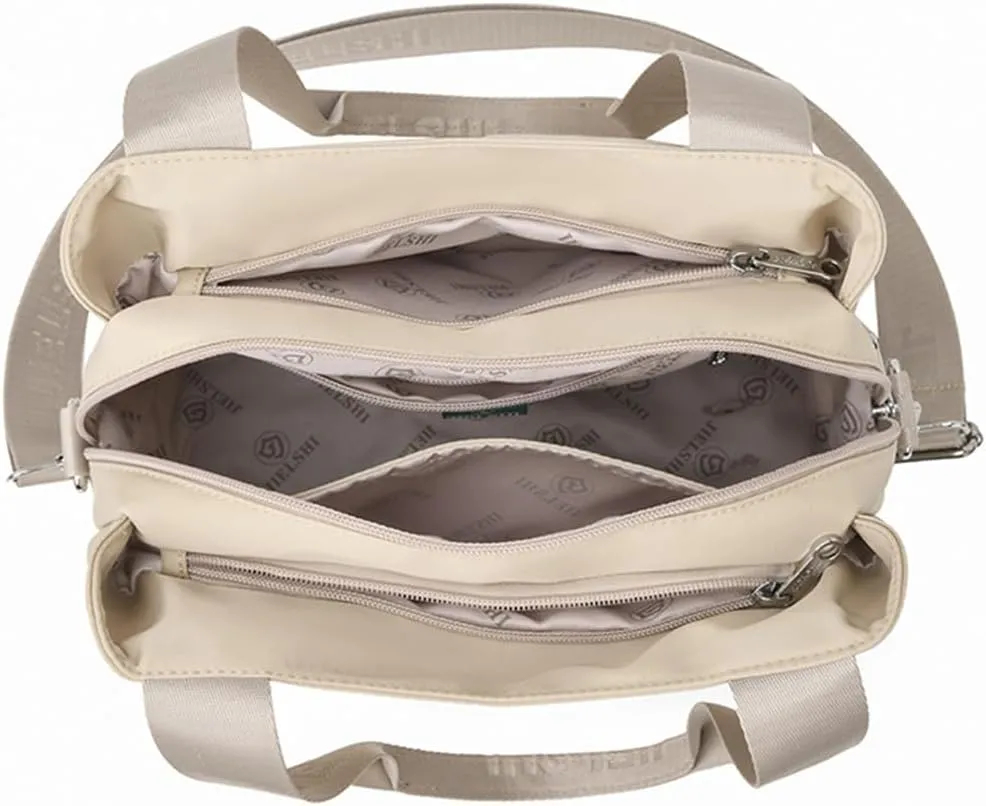 Women Crossbody Bag Casual Handbag Multi-pocket Shoulder Bag Nylon Tote Work Travel Purses