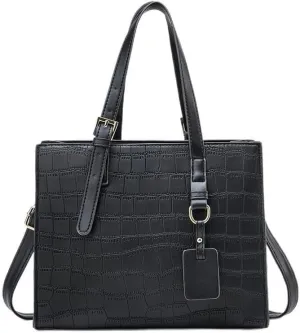 Women Crossbody Bags Pattern Zipper Metal Hardware Handbags Commuting Leather Shoulder Bag Cross-Body Bag Pu Leather