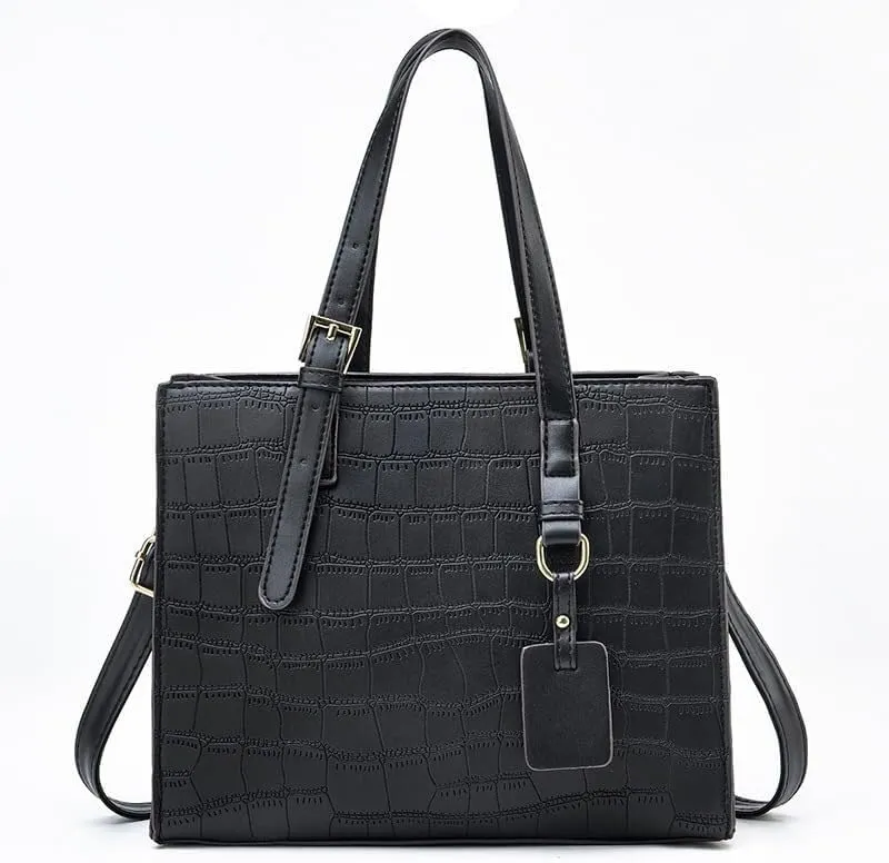 Women Crossbody Bags Pattern Zipper Metal Hardware Handbags Commuting Leather Shoulder Bag Cross-Body Bag Pu Leather