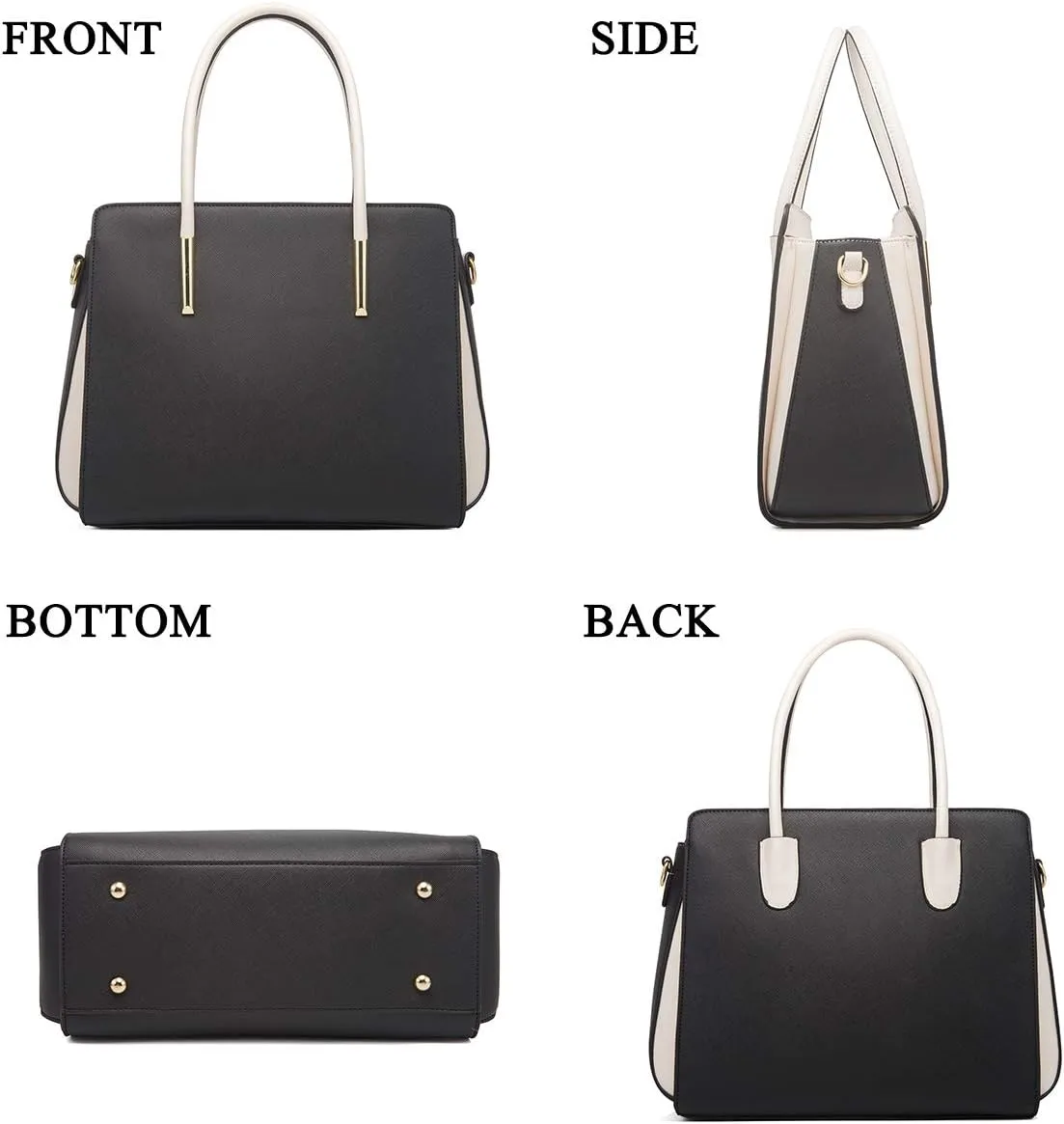Women Fashion Handbags 4pcs Tote Bags Set Shoulder Bag Ladies Top Handle Bag Satchels Purses Crossbody Bag Clutch