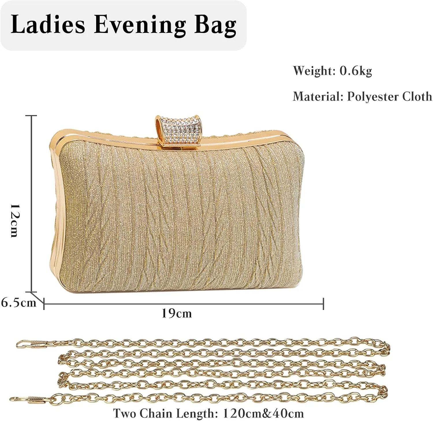 Women Glitter Clutch Bag Sequin Evening Bag Bridal Wedding Purse Women Charming Handbag
