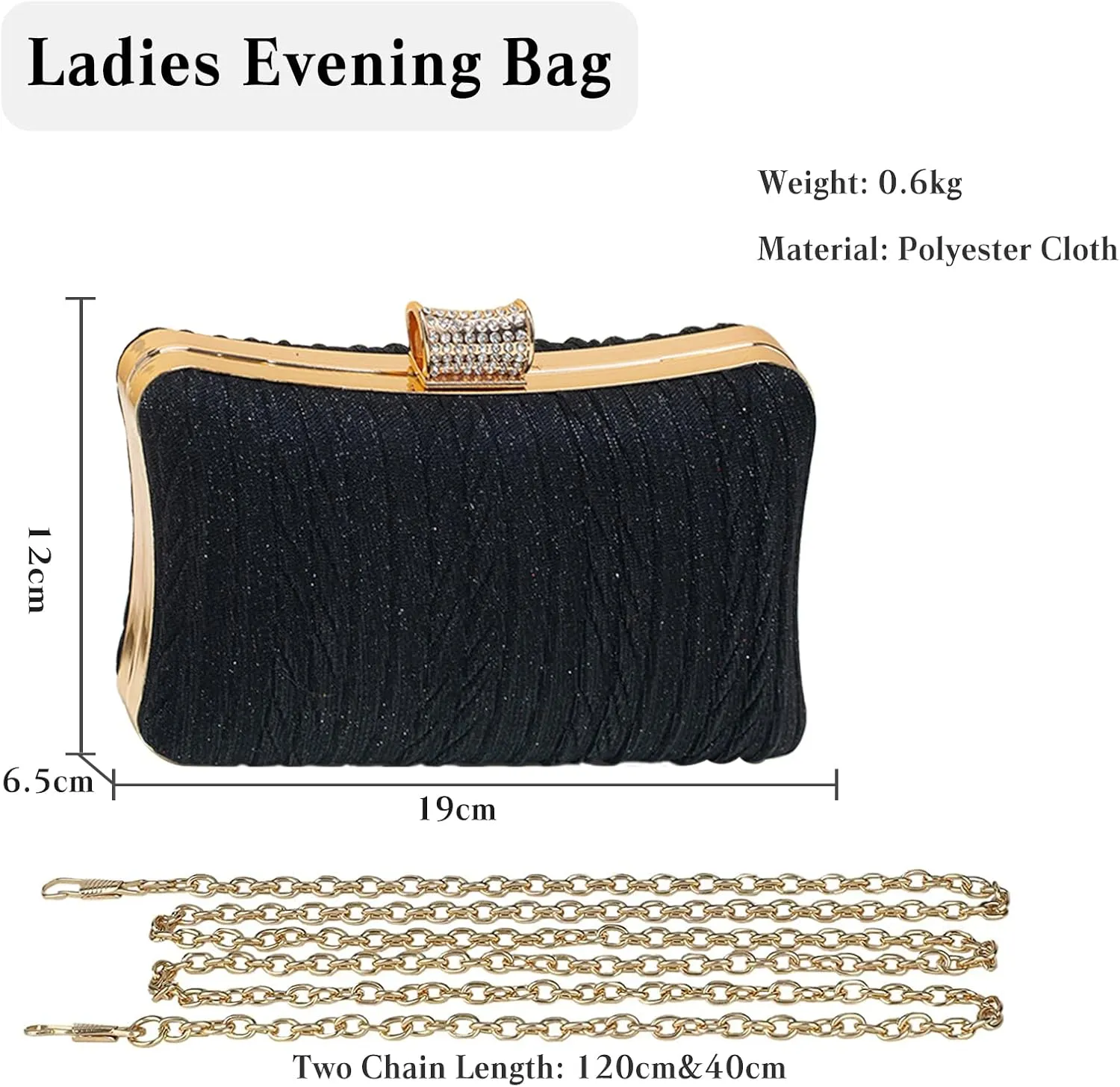 Women Glitter Clutch Bag Sequin Evening Bag Bridal Wedding Purse Women Charming Handbag