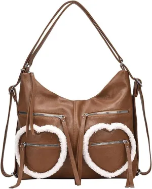 Women Handbag PU Leather Large Capacity Top-handle Fashion Messenger Satchel Waterproof Shoulder Crossbody