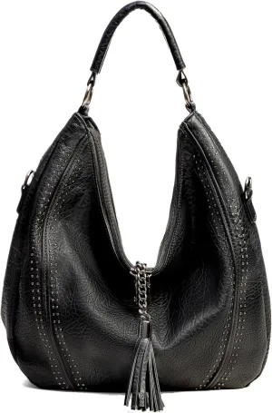 Women Hobo Bags Oversized Leather Handbags PU Crossbody Shoulder Totes Winter Stylish Purses