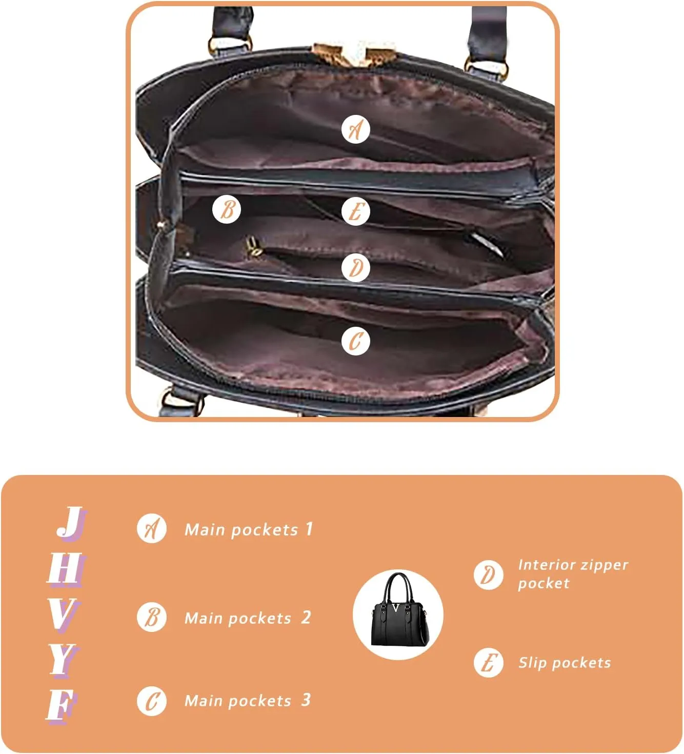 Women Purses and Handbags Stylish Shoulder Tote Bags Top Handle Satchel Retro Crossbody Bag Black