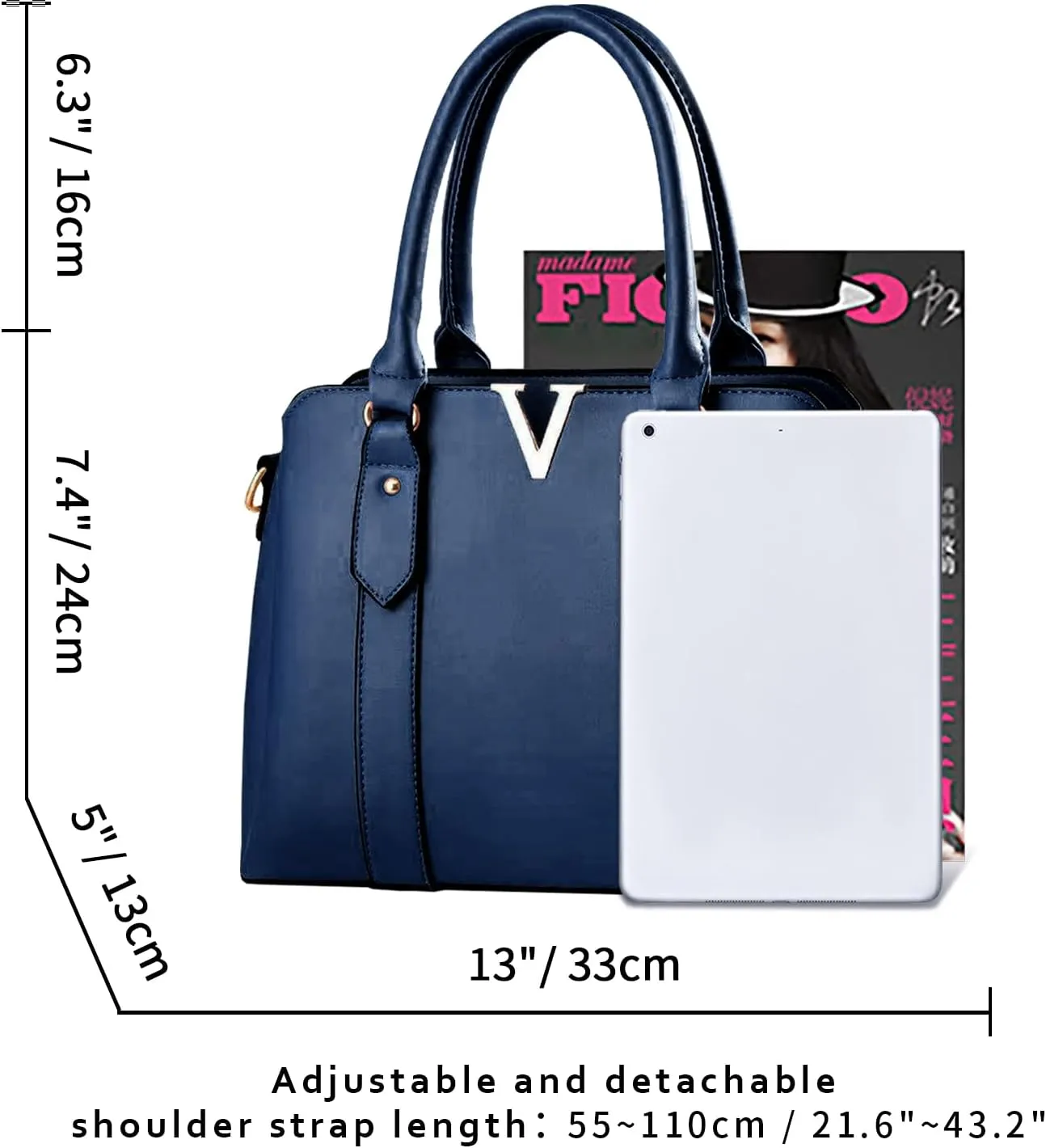 Women Purses and Handbags Stylish Shoulder Tote Bags Top Handle Satchel Retro Crossbody Bag Black