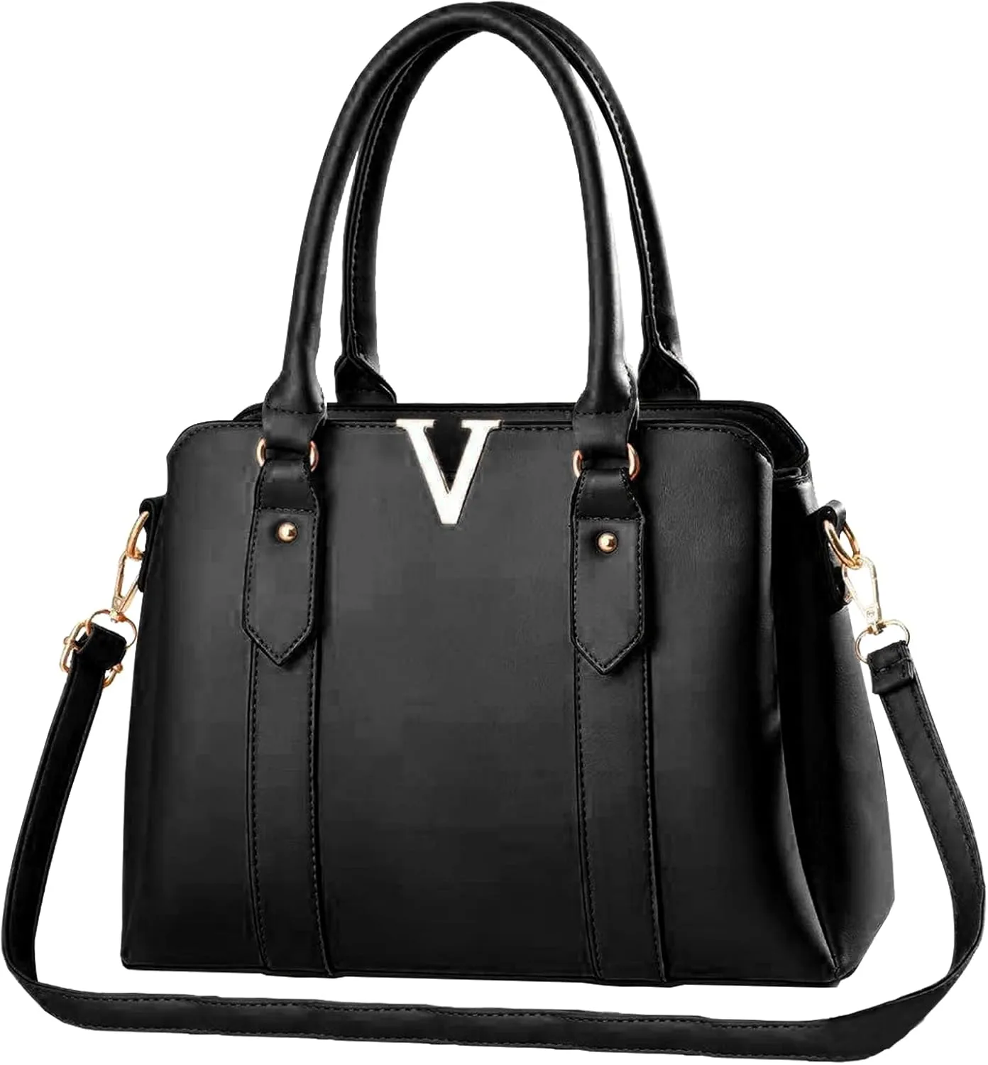 Women Purses and Handbags Stylish Shoulder Tote Bags Top Handle Satchel Retro Crossbody Bag Black