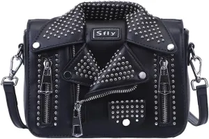 Women Satchel Chain Strap Shoulder Bag Leather Crossbody Handbags Ladies Evening Clutch Purse Unique Cute Jacket Bag