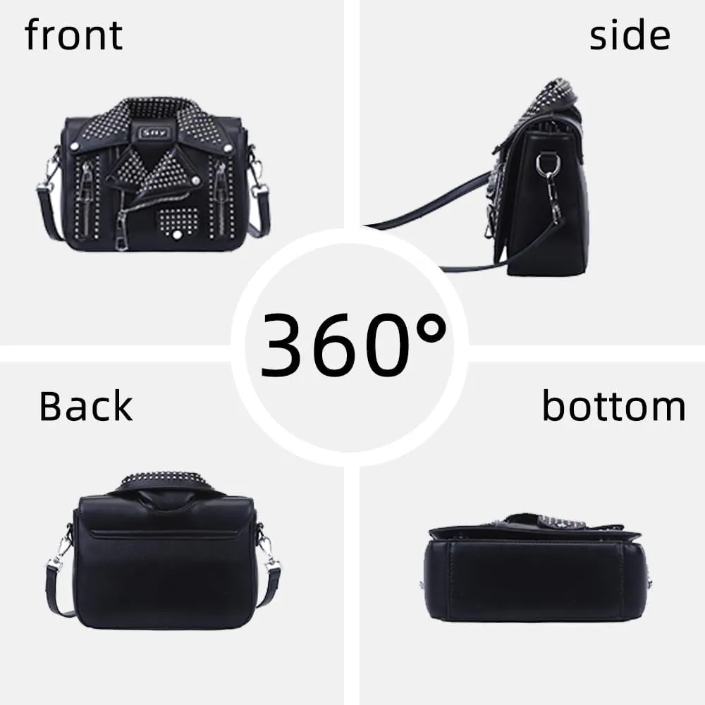 Women Satchel Chain Strap Shoulder Bag Leather Crossbody Handbags Ladies Evening Clutch Purse Unique Cute Jacket Bag