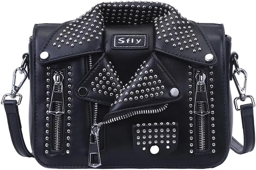 Women Satchel Chain Strap Shoulder Bag Leather Crossbody Handbags Ladies Evening Clutch Purse Unique Cute Jacket Bag
