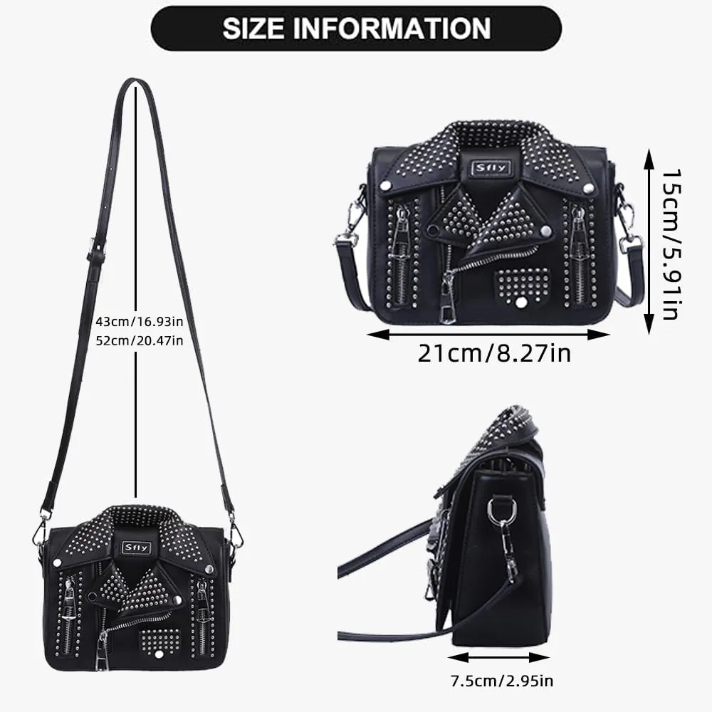 Women Satchel Chain Strap Shoulder Bag Leather Crossbody Handbags Ladies Evening Clutch Purse Unique Cute Jacket Bag