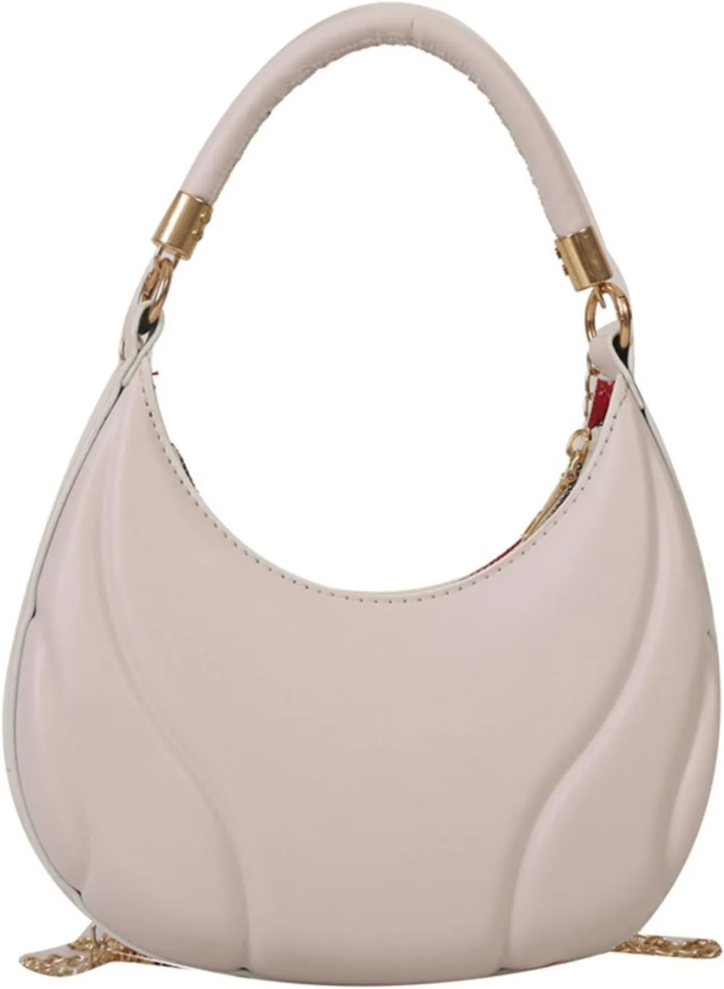 Women Shoulder Bags Fashion New Pattern Solid Color Retro Practical Large Capacity Zipper Messenger (White, One Size)