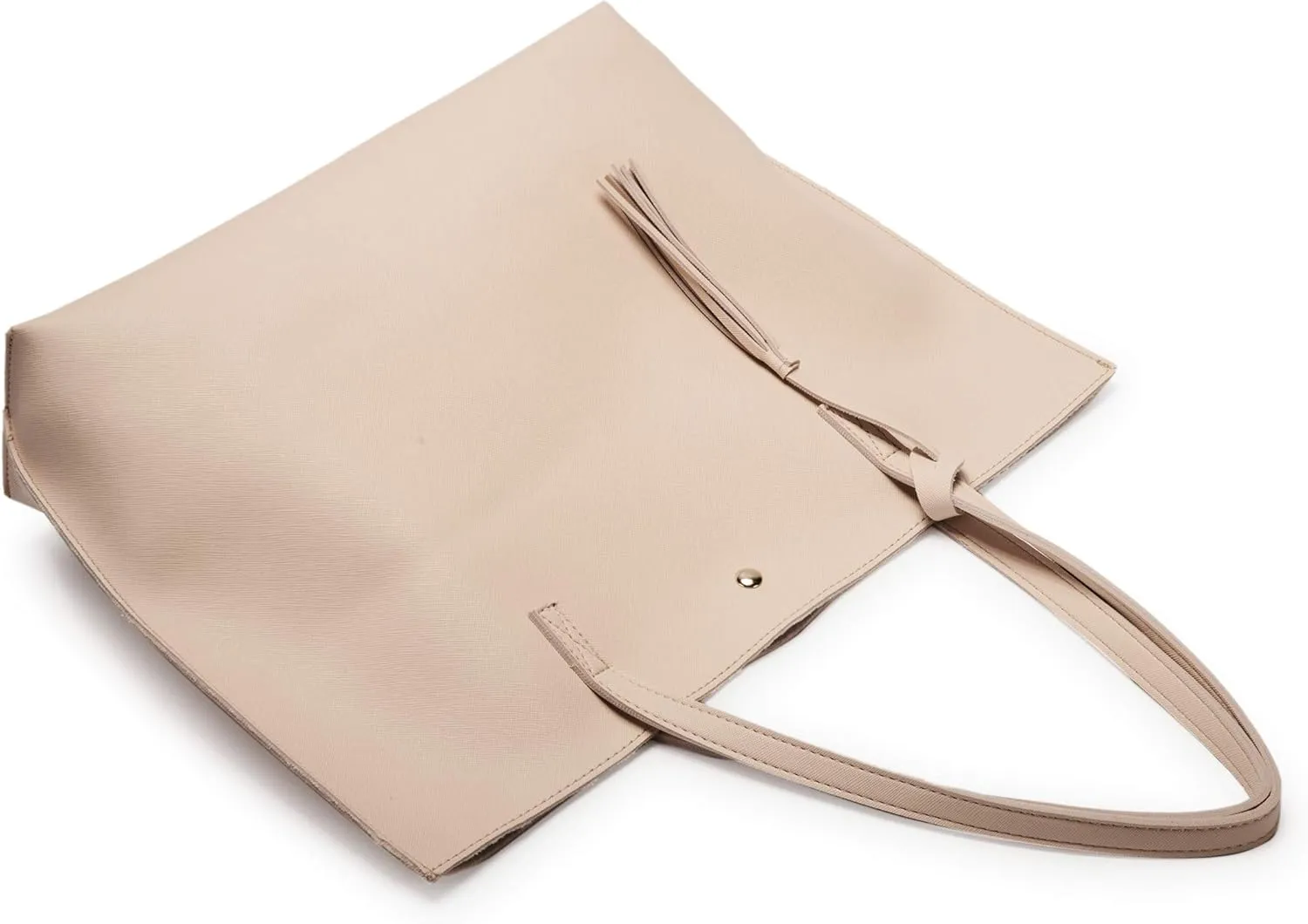 Women Tote Bags Top Handle Satchel Handbags PU Faux Leather Tote Bag with Tassel Shoulder Purse