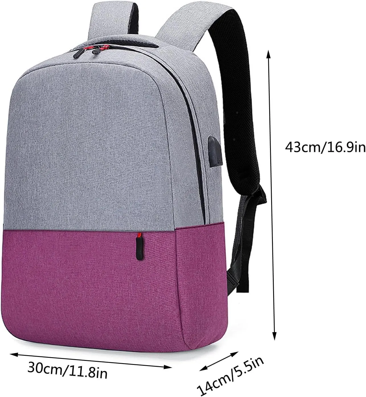 Women's Backpack Fashionable Small Schoolbag Comfortable Fashion Travel Backpacks Zipper Animal Print Rucksack(Grey)