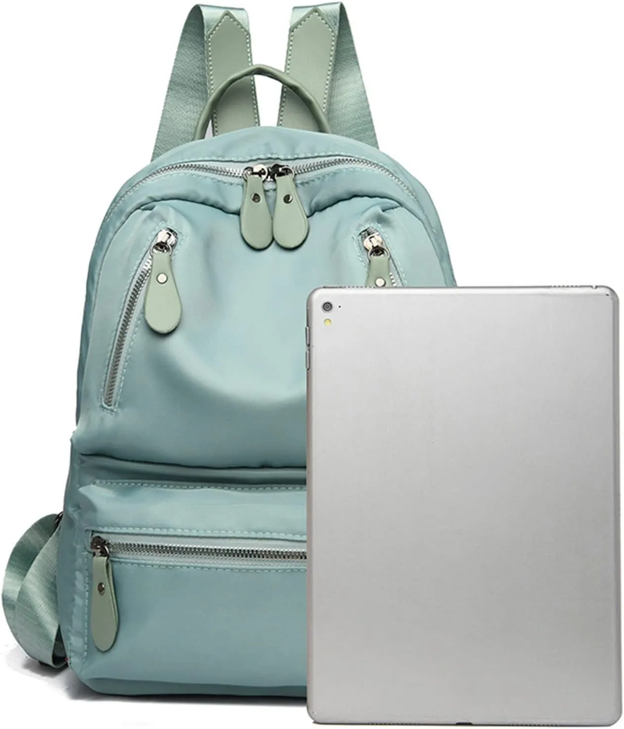 Women's Backpack Fashionable Small Schoolbag Comfortable Leather Student Backpacks Multipurpose Design Backpack(Black)