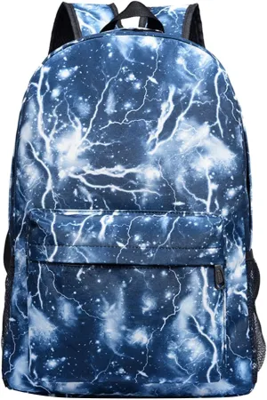 Women's Backpack Fashionable Small Schoolbag Lightweight Travel School Shoulder Bags Clear Backpacks for Adults(Blue)