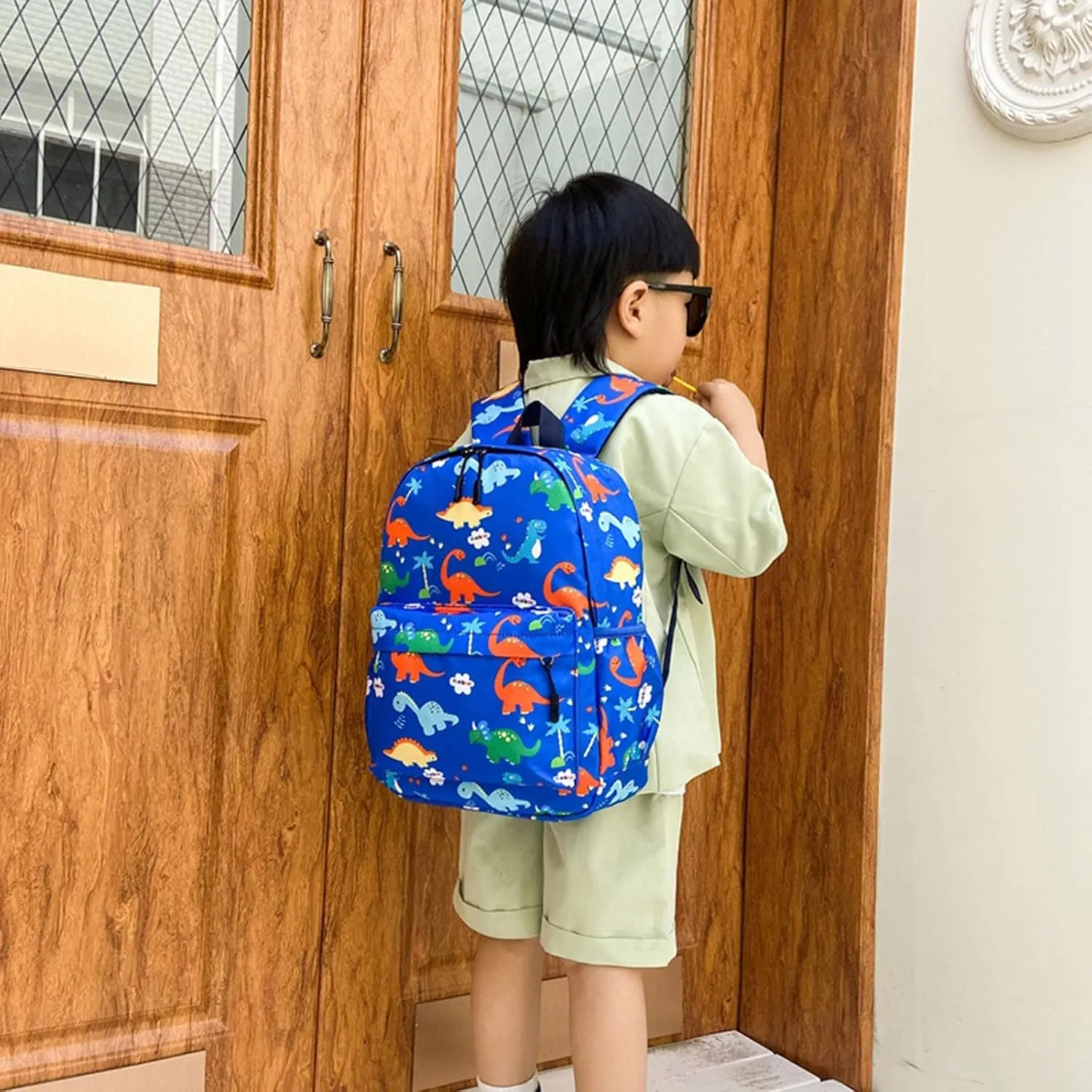 Women's Backpack Purse Leather Purse Lightweight Casual Comfortable Shoulder Lunch Bags Small Backpacks Purses(Blue)