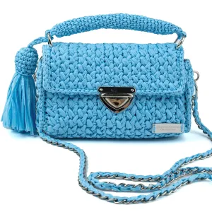 Women's Crochet Crossbody Handbags, Handmade Clutches Evening Bag for Woman, Mini Bag, Crochet Handbags for Women, Gift For Her, Hand Knitted Bag, Crochet Handbag, Women's Purse, Blue