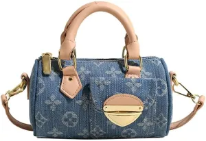 Women's Cylindrical Doctor Style Tote Bag - Fashion Tote Shoulder Bags, Women's Crossbody Bags, Women's Handbags