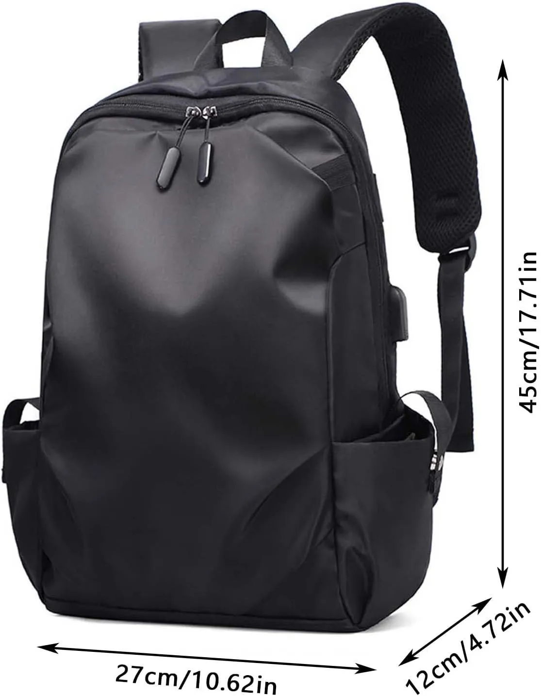 Women's Fashion Cloth Outdoor Travel Bag Lightweight Student School Bags Mini Vegan Leather Backpack for Woman(Grey)