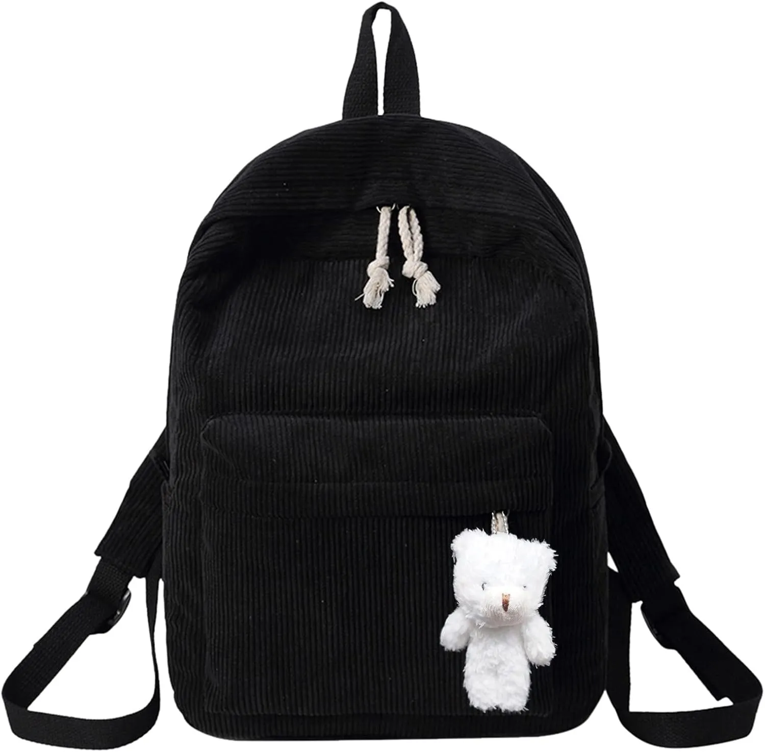Women's Fashion Cloth Outdoor Travel Bag Travel Mini Backpacks for Teens Mini Vegan Leather Backpack for Woman(Black)